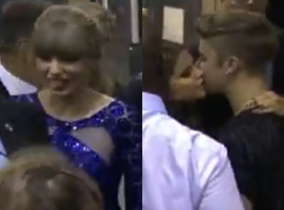 El beso de Selena Gómez y Justin Bieber en los Billboard (Video)