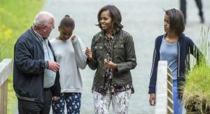 La esposa y las hijas de Obama se fueron de excursión (Fotos)