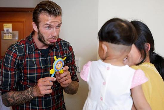 ¿David Beckham haciendo pucheros? (Fotos)