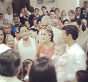 Así fue el bautizo del hijo de @leopoldolopez y @liliantintori (Fotos)