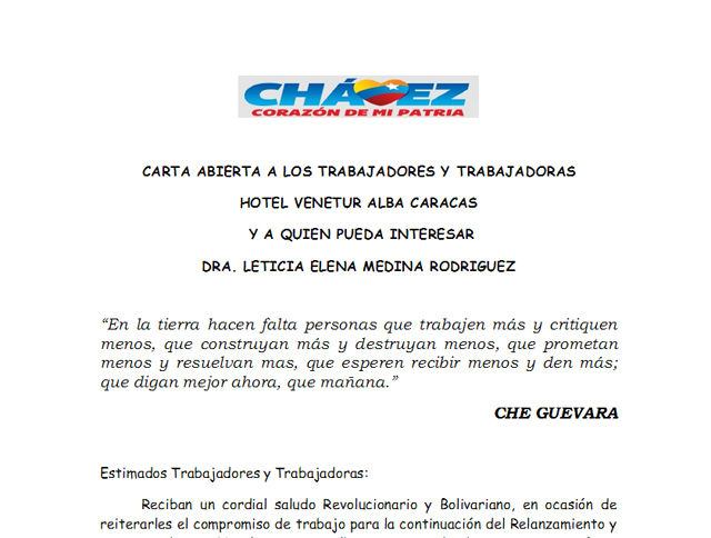 Exgerente del Alba Caracas denuncia irregularidades (Documentos)