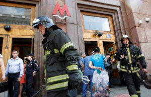 Incendio en el metro de Moscú