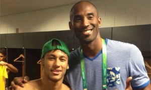 Kobe Bryant y Neymar juntos