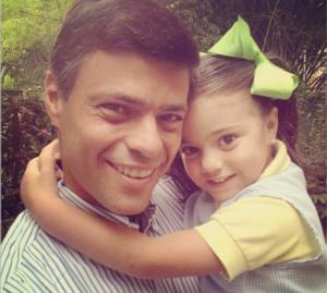 Leopoldo López en el colegio de Manuela por el Día del Padre (Foto + Qué tierno)