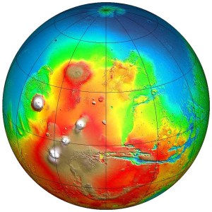 Mapa del planeta Marte casi finalizado