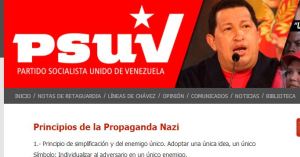 El Psuv es nazi según su página web (Imágenes)