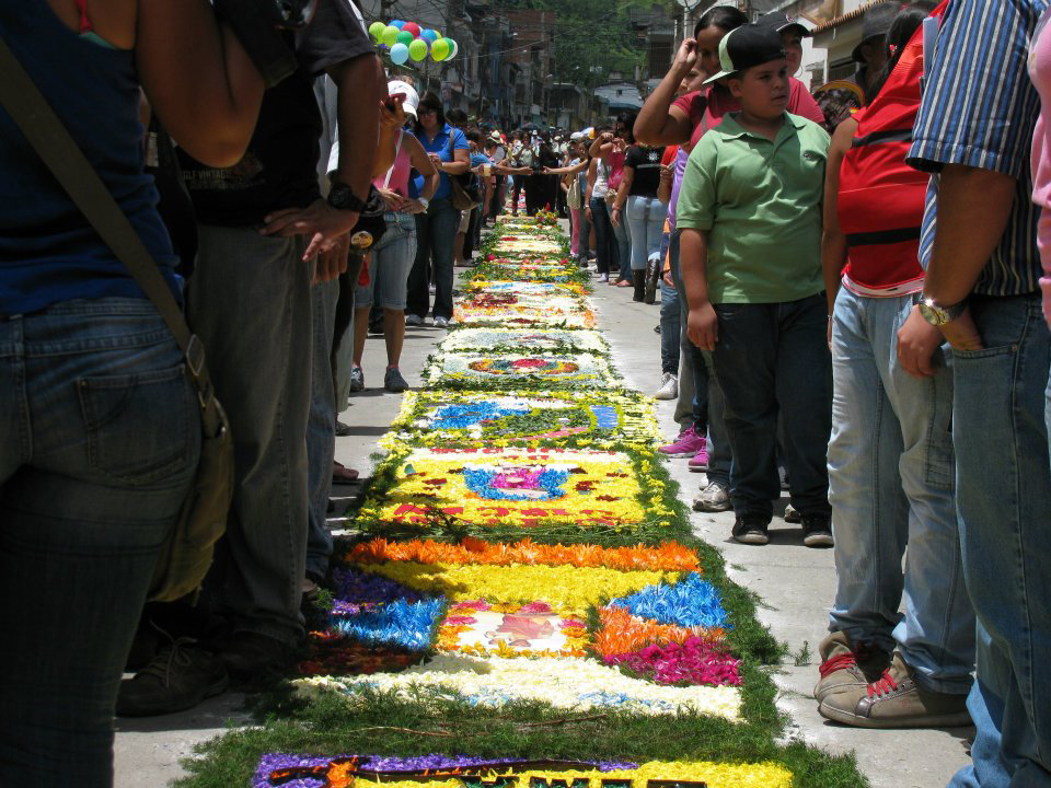 Araira se vestirá este domingo de flores con la tradicional alfombra en honor a la Virgen del Carmen