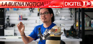 ¡Sorprendente! Un venezolano se fabrica un brazo para superar su discapacidad