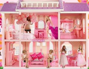 Thalía parece la propia muñeca dentro de la casa Barbie (Foto)