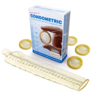 Condones y aplicaciones para medir el pene