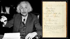 Ésta es la biblia autografiada por Einstein que venden en más de 68 mil dólares (Foto)