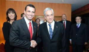 La Foto: Henrique Capriles y Sebastián Piñera
