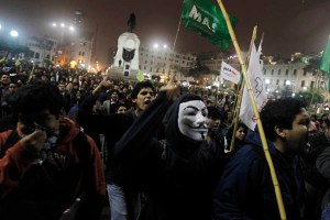 Protestas en Perú contra Ollanta Humala