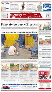 Portadas del sábado 27 de julio de 2013