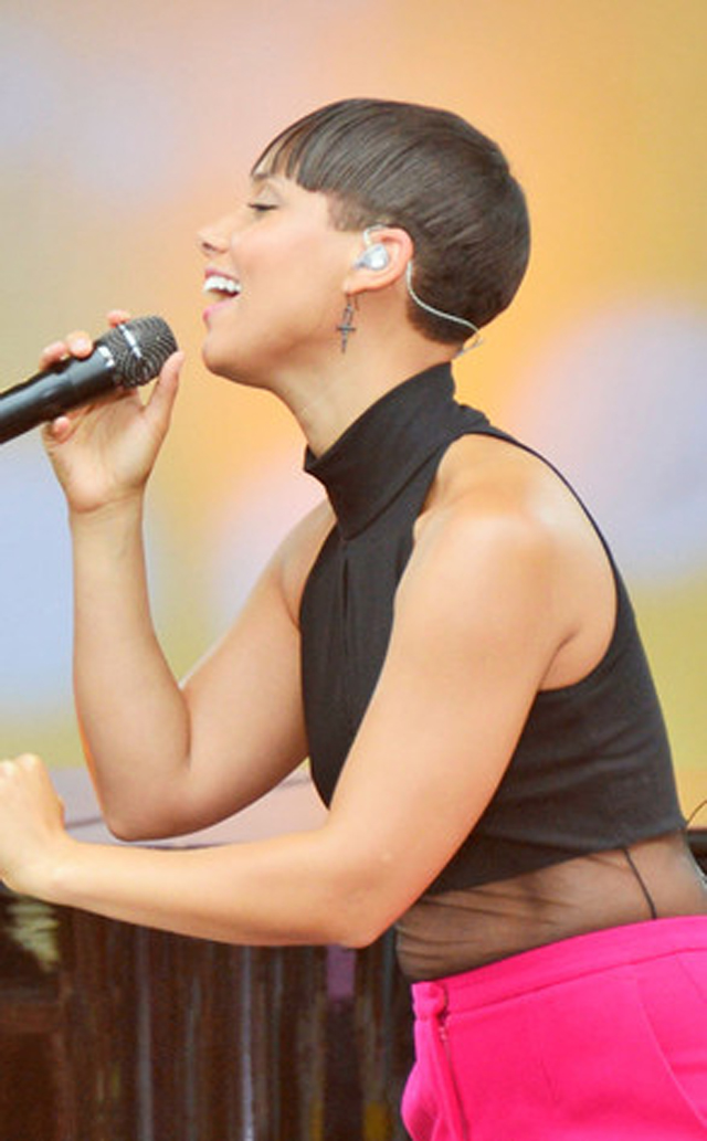 Alicia Keys  se le adelantó a la pirañas (Fotos)