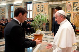Messi habla de su encuentro con el Papa (Fotos)