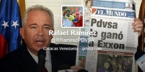 Rafael Ramírez ya tiene cuenta Twitter