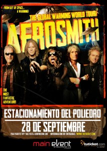 Abren sector numerado para concierto de Aerosmith