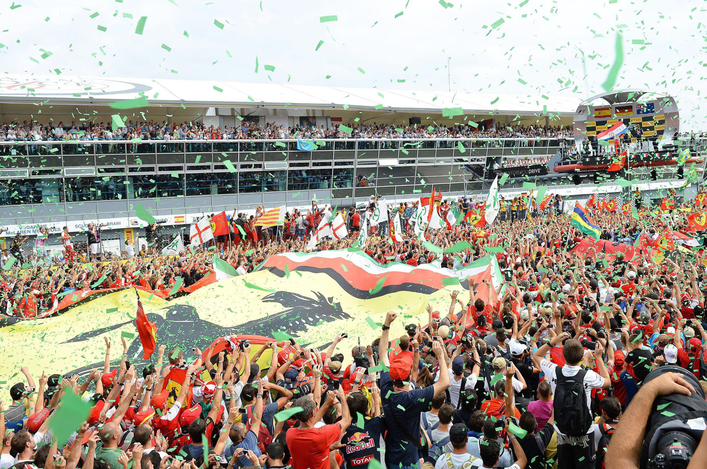Espectaculares imágenes del Gran Premio de Italia de la Fórmula Uno