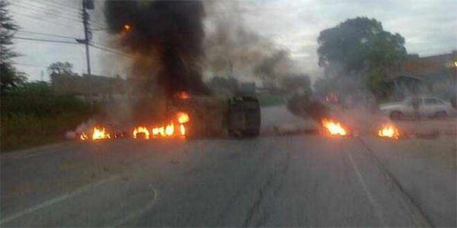 Cerrada la Carretera Nacional Mariara – Maracay por protesta