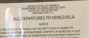 Esta es la advertencia que le hacen a los viajeros antes de abordar a Venezuela