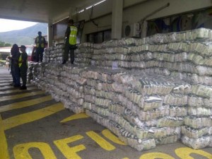 Decomisan 24 toneladas de arroz que iban de contrabando a Cúcuta