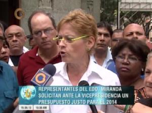 Representantes de la Gobernación de Miranda solicitan presupuesto justo para el 2014