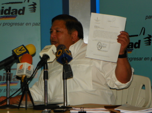 Andrés Velásquez instó a desengavetar la reforma de la Ley Contra la Corrupción
