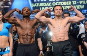 “Dinamita” Márquez y Bradley marcan el peso para pelea en Las Vegas