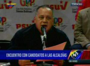 Cabello admite que espía a la oposición