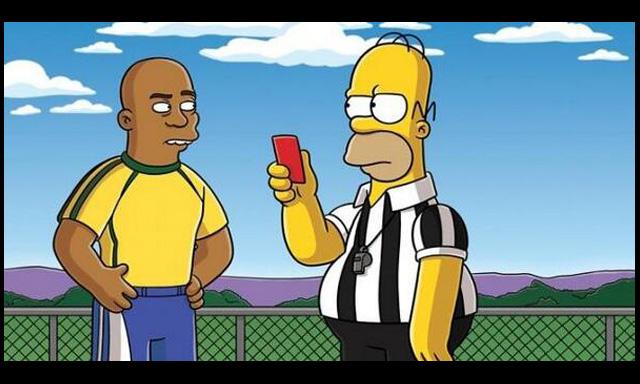 Homero Simpson será árbitro en el Mundial de Brasil 2014