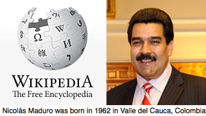 Mira lo que dice Wikipedia de Maduro (Imágenes)