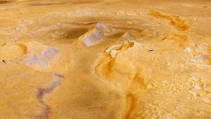 Descubren volcanes gigantes en Marte (Video)