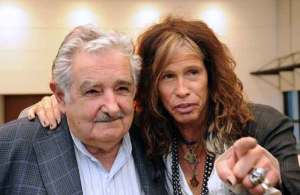 Aerosmith visita a Mujica y lo califica de “poderoso ejemplo” (Fotos)