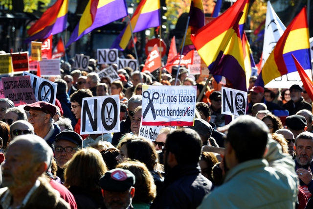 Miles personas manifiestan en Madrid contra las políticas de austeridad (Fotos)