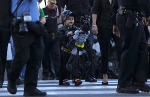 Batman por un día: El sueño cumplido de un niño con leucemia (Fotos)