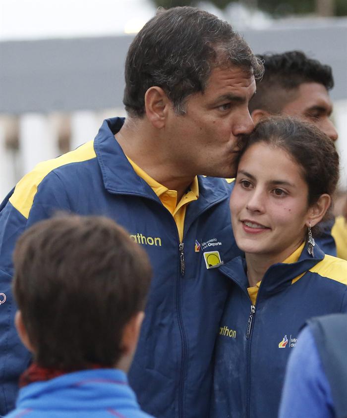 Hija del presidente Rafael Correa gana medalla de oro en Bolivarianos (Fotos)