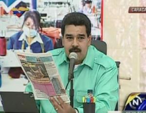 Maduro llama a un boicot en contra de la prensa: No compren esos periódicos