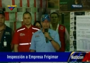 Gobierno inspecciona Frigimar en Aragua