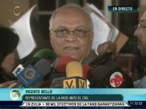 Vicente Bello: Todos los testigos de centros electorales han sido acreditados