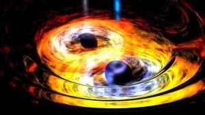 Detectan tres agujeros negros supermasivos en galaxias que se están fusionando