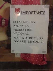 Esta tienda no recibe dólares de Cadivi (Foto)