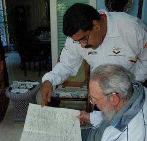 Maduro y Fidel juntos en La Habana (Fotos)