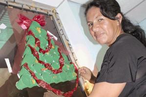 Con reciclaje decoran la Navidad en Ciudad Ojeda (Foto)