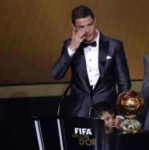 Así fue el llanto de Ronaldo en el Balón de Oro (Video)