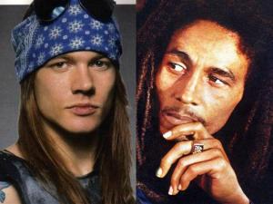 Bob Marley y Axl Rose de cumpleaños: dos astros de la música
