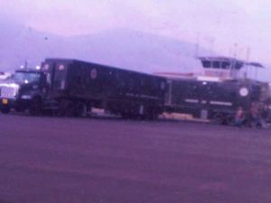 Montan hospital móvil militar en aeropuerto tachirense