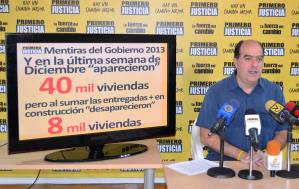 Julio Borges: El Gobierno debería haber entregado en lo que va de año 36 mil viviendas y no ha entregado ni una