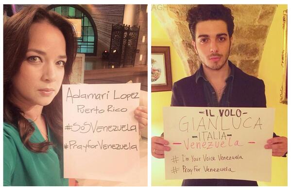 Más artistas internacionales se unen en apoyo a Venezuela (Foto)