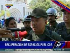 Militar Rubio Silva: Hay 12 personas detenidas por daños a la Plaza la República en Maracaibo